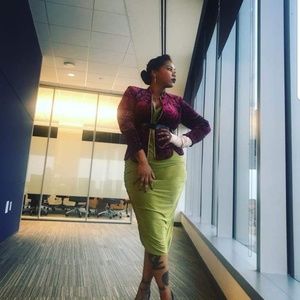 Velvet maroon and gold jacket